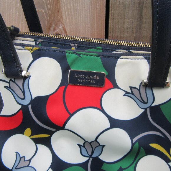Kate Spade Breezy Floral Double Handle Crossbody Purse Medium Bag - Picture 3 of 12